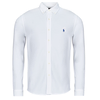 POLO RALPH LAUREN Srajca FEATHERWEIGHT MESH-z dolgimi rokaviL-KNT, bela