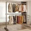 Haixifang Stalak za odeću, Dvokraki, 1.5m, Srebrne boje