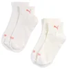 Womens Pumas Quarter Socks 2 pack, Pink, Size 39-42, Women