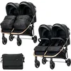 Lorelli Duo kolica za blizance sa torbom, do 22 kg, Black