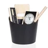 Topsauna Savna set - Vedro, zajemalka, termometer z higrometrom, peščena ura, les/aluminij - črna