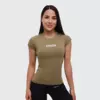 GymBeam Ženska majica kratkih rukava FIT Olive