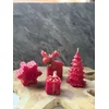 Aberto Design Set Božićnih sveća Christmas 14, 4 komada, Crveni