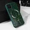 Maska za telefon Magsafe Glam za iPhone 14 6.1, Zelena