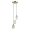 ITALUX PND-40668-3-HBR - Luster na sajli ALMA 3xE27/40W/230V zlatna
