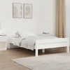 Vidaxl vidaXL Vzglavje postelje belo 127,5x3x60 cm masivni borov les