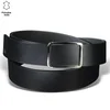 Princ Leather Muški kaiš, Kožni, Crni