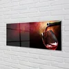 tulup.si Slika na akrilnem steklu Rdeče vino 140x70 cm 4 obešalnika