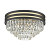 Zuma Line C0525-05A-P7D7- Kristalno plafonsko svetlo NAICA 5xE14/40W/230V crna