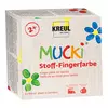 Prstne barve za tekstil v setu MUCKI 4x150 ml (Otroške barve)