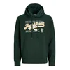JACK & JONES Majica rumena / jelka / bela