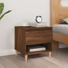 Vidaxl vidaXL Nočna omarica rjav hrast 50x46x50 cm material na osnovi lesa