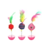 Igrača za mačke Wobbler s perjem 15-16cm/1kos Flamingo