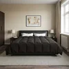 Vidaxl Poletna odeja Šonerisan Antracit 200 x 220 cm Mikrovlakna
