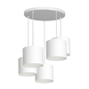 Luster na sajli ARDEN 5xE27/60W/230V bela