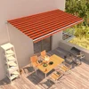 Tenda na ručno uvlačenje 600 x 300 cm narančasto-smeđa