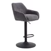 Sivi barski stoli v kompletu 2 ks (višina sedeža 69 cm) Avola – Unique Furniture