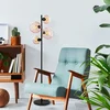 Opviq Podna lampa Benek-20-15-14513, 35x35x165 cm, IP20, Crno-roze