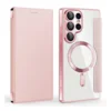 Maska na preklop Coral Mag Case Book za Samsung S25 Ultra/ S938B roze