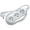 Produžni kabl + 3 utičnice 3x1,5mm2 - 1,5m beli