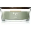 Woodwick Verdant Fig dišeča sveča z lesenim stenjem 453.6 g