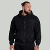 STRIX Zip Hoodie Washed Black