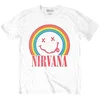 Nirvana Majica Smiley Rainbow White S