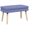 Vidaxl Dvojna klop Jeans modra 80 x 40 x 47 cm Blago
