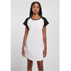 Womens Raglan Tee dress white/black