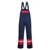 PORTWEST Radne pantalone na tregere Bizflame FR57/ teget/crvena
