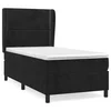 Vidaxl Box spring postelja z vzmetnico črna 100x200 cm žamet