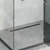 Odvod za tuš s staklenim poklopcem i 360° sifonom Crna 80 cm