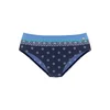 LASCANA Bikini hlačke modra/mornarska/zelena/bela