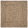 Tepisi za područja Prirodna i crna 300 x 300 cm Juta