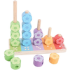 Bigjigs Toys Bigjigs Baby Nalaganje barvnih cvetov