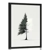 Plakat minimalistično igličasto drevo - 40x60 silver