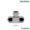 shumee Kovinski T-kos 3x8mm