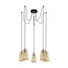 EGLO viseća lampa CLAVERDON 5xE27 ratan 43255