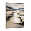 Canvas Slika na platnu Tiha reka 75x100cm, Sa ramom, Crni