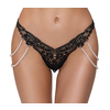 Cottelli String with Pearls 2322277 Black S/M