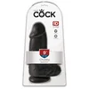 shumee King Cock - Realističen debel dildo s priseskom 23 CM črne barve