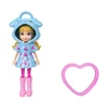 Lutka Polly Pocket Tiny Worlds - modra obleka z motivom češenj (JKC59)