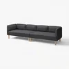 LILLEHEM 4-seda modularna zofa, Gunnared/temno siva les