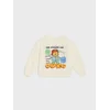 Sinsay - Dukserica crewneck Garfield - krem