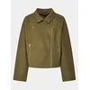 Vero Moda Curve Jakna iz umetnega usnja 10299830 Rjava Regular Fit