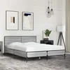 Okvir kreveta boja hrasta 140x200cm konstruirano drvo i metal