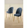 Hanah Home Set stolica Mara, 44x90x42 cm, 4 komada, Antracit-zlatne boje