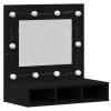 Ogledalo ormar Crni hrast 60 x 31,5 x 62 cm Konstruirano drvo