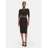 Rinascimento Cocktail obleka CFC0131086003 Rjava Slim Fit