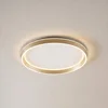 Lucande LED stropna svetilka Rylan, medenina, O 62 cm, z možnostjo regulacije - Dnevna soba/jedilnica - Sodobni - rjava, bela - Kovina